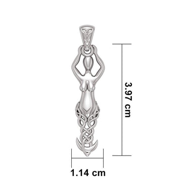 Silver Celtic Goddess Pendant TPD5471 - Jewelry